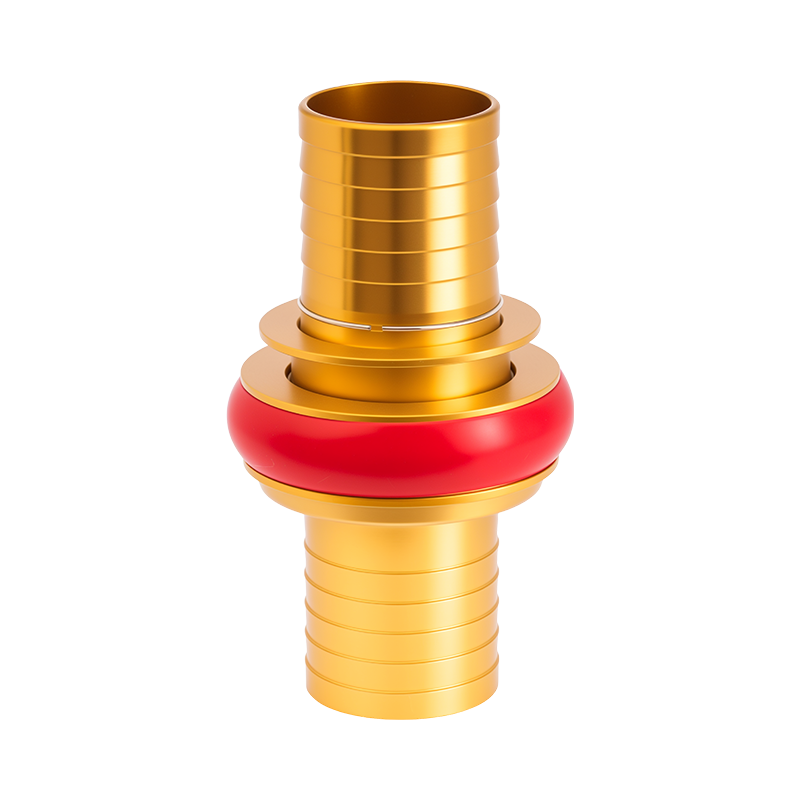 Acoplamiento tipo inserción de manguera contra incendios con púas y clip con bloqueo de orejeta