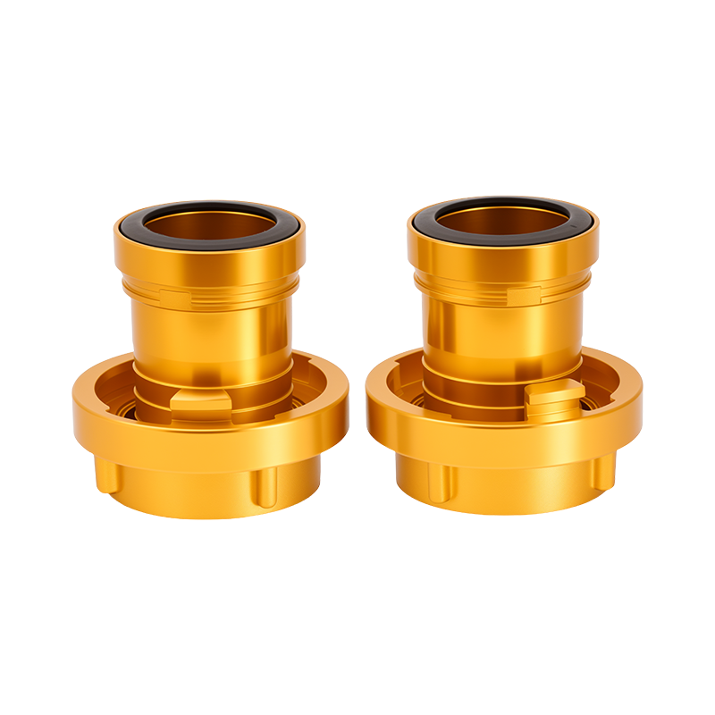 Acoplamiento de manguera contra incendios con rosca a presión y barra de hebilla interna